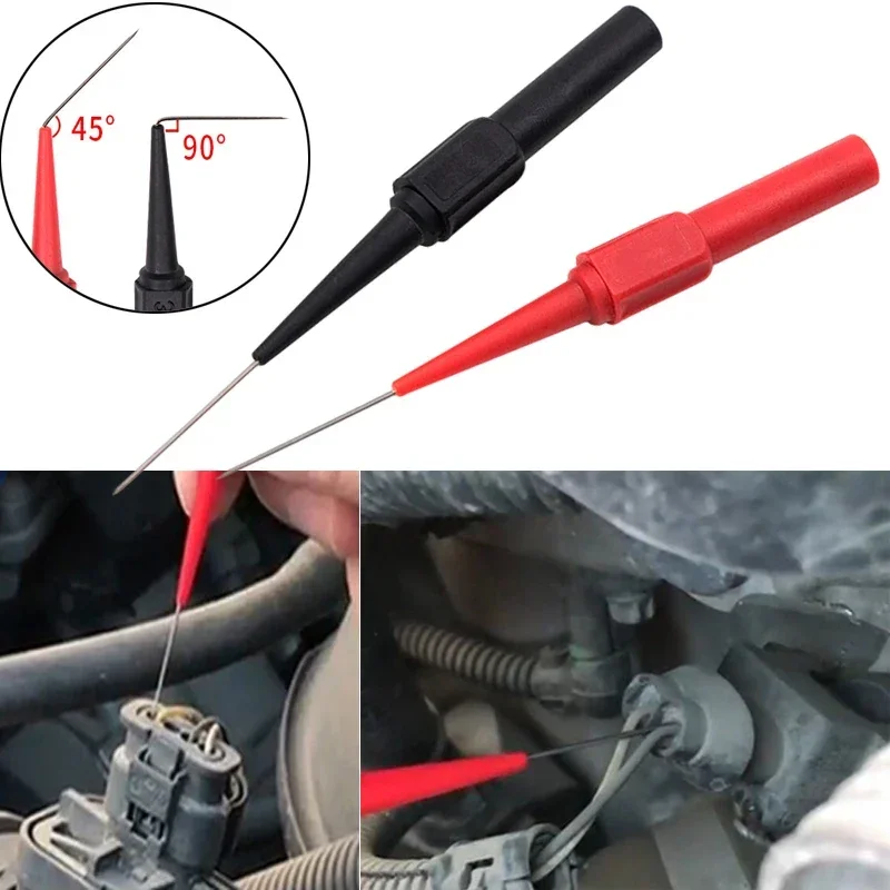 30V Car Tip Probes Diagnostic Tools Auto Multimeter Test Leads Extention Back Piercing Needle Tip Probes Mechanical Tools