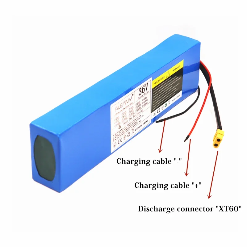 Original 36V 15Ah 10S3P 18650 Lithium Battery Pack With 20A BMS for 250w-750w  Motor