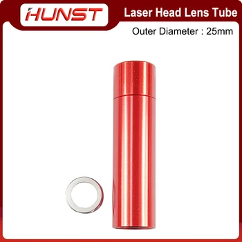 HUNST-Tubo de lente láser CO2 para cortador láser CO2, diámetro de 20mm, F50.8/63,5/101,6mm, diámetro exterior de 25mm, ID de 21mm, dientes de doble cabeza
