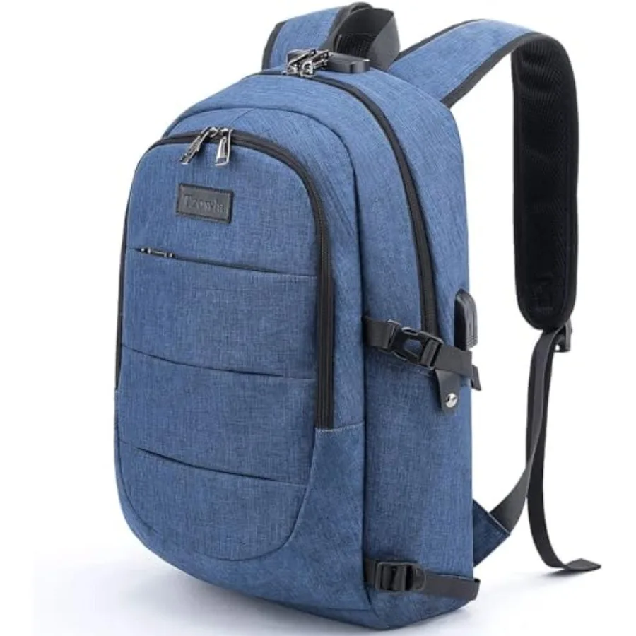 

Travel Laptop Backpack Water Resistant Anti-Theft Bag with Giant Tumbler Holder Pocket and Lock 15.6 Inch Computer Business Bac