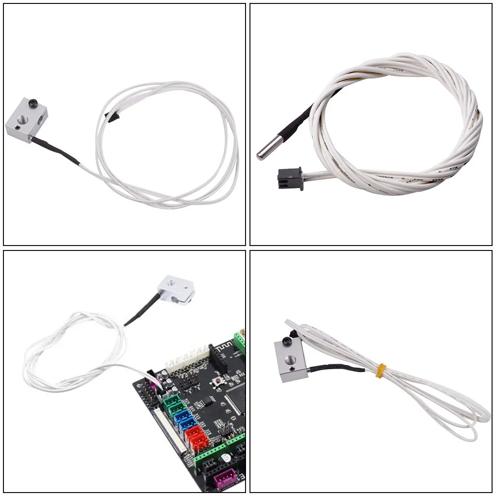 

5 Pcs Resistance Thermistor Sensor 3d Printer Temperature Stainless Steel Pipe for