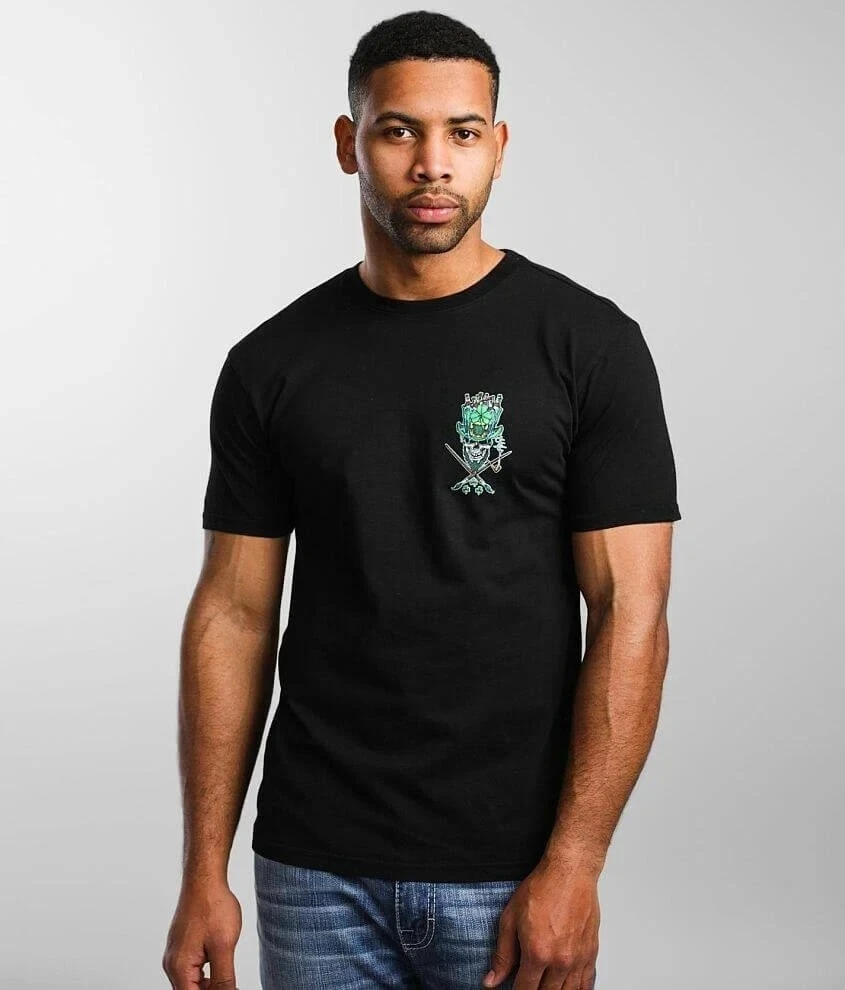 Sullen Art Co Brew St Patrick Day Drinking Crew Tattoo Tee T-Shirt