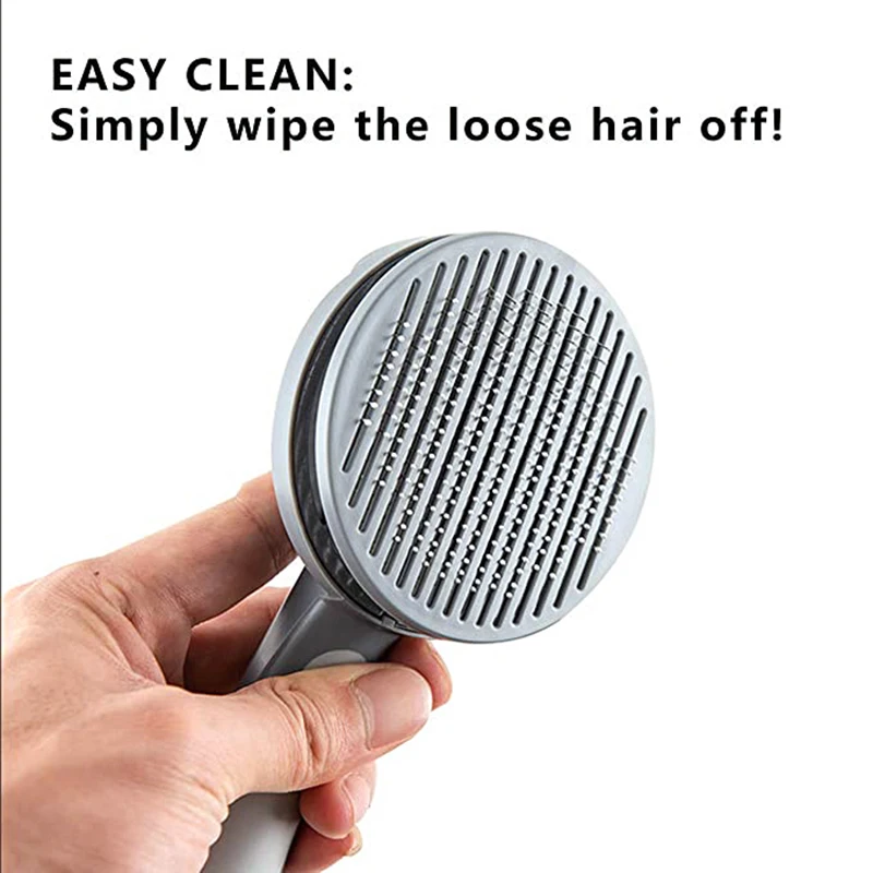 Loose Hair Dogs Grooming Comb For Long Hairs Supplies Dog Self Cleaning Slicker Brush Cat Brush with Massage Particles Removes