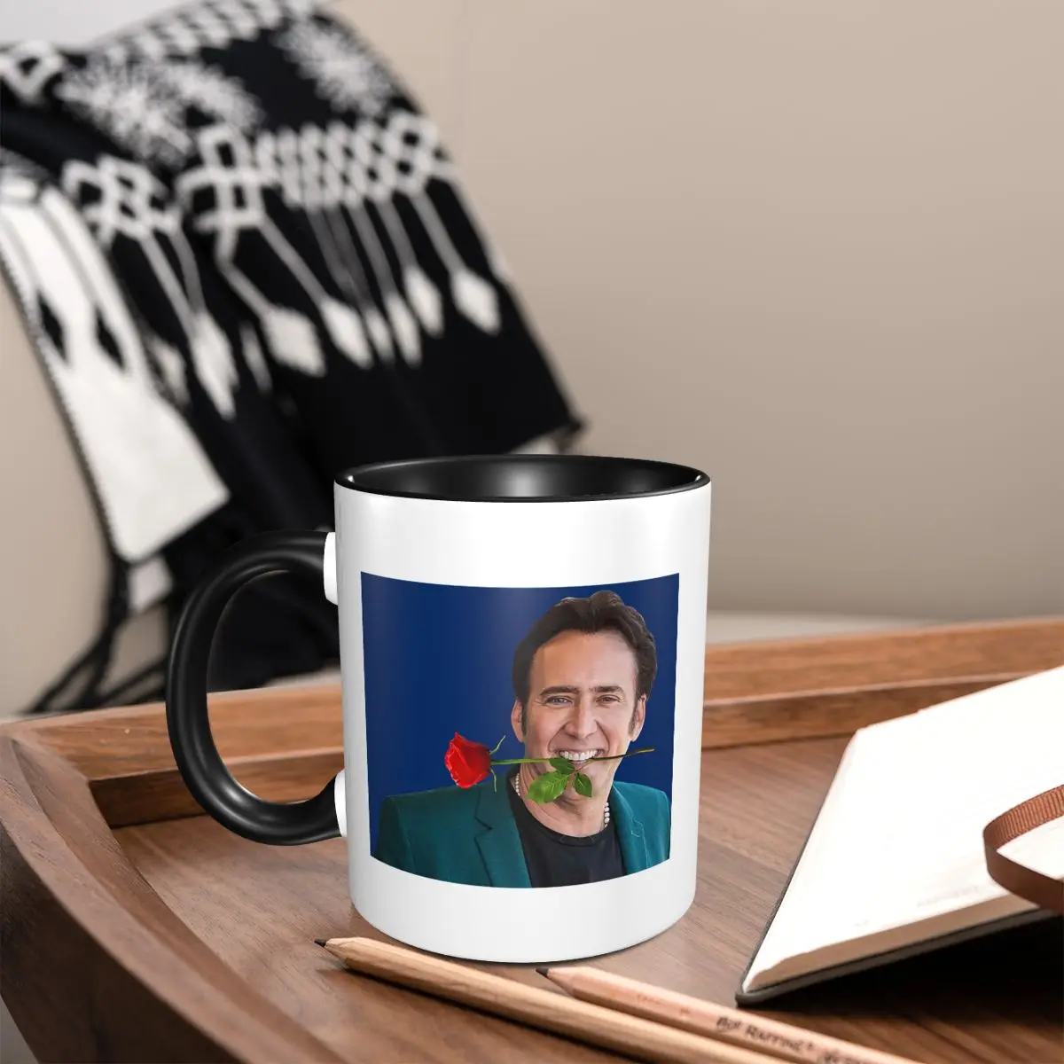 Nicolas Cage Ties The Knot For Fifth Time Mug Funny Ceramic Coffee Cups Tea Mugs Milk Cup Drinkware Gift for Friends