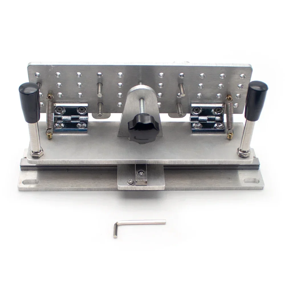 

Double Slide Rail Knife Sharpener Jig Belt Sander Knife Jig Sharpening Locator Adjustable DIY Handheld Knife Sharpening Clip