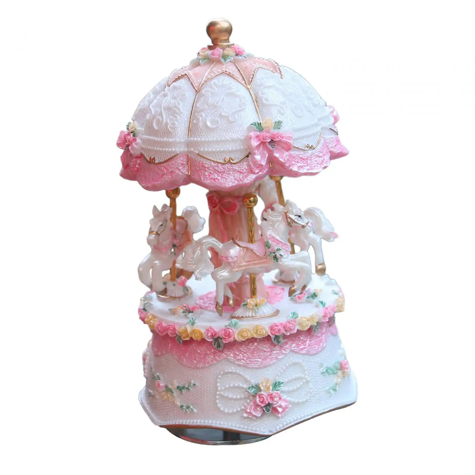 Carousel Horse Music Box Showpiece Decorative for Baby Kids Daughter Melody Happy Birthday Musical Gift for Christmas Artware