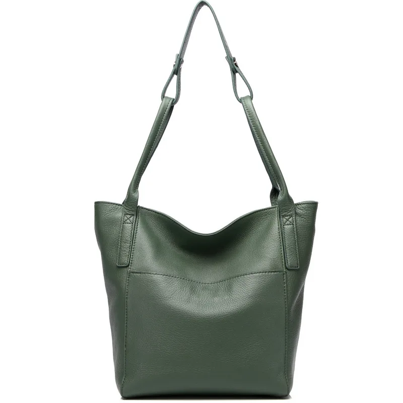 

Simple Genuine Leather Women's Bag Large Capacity Multi-functional Top Layer, Crumpled Cowhide Crossbody Single-shoulder Bag