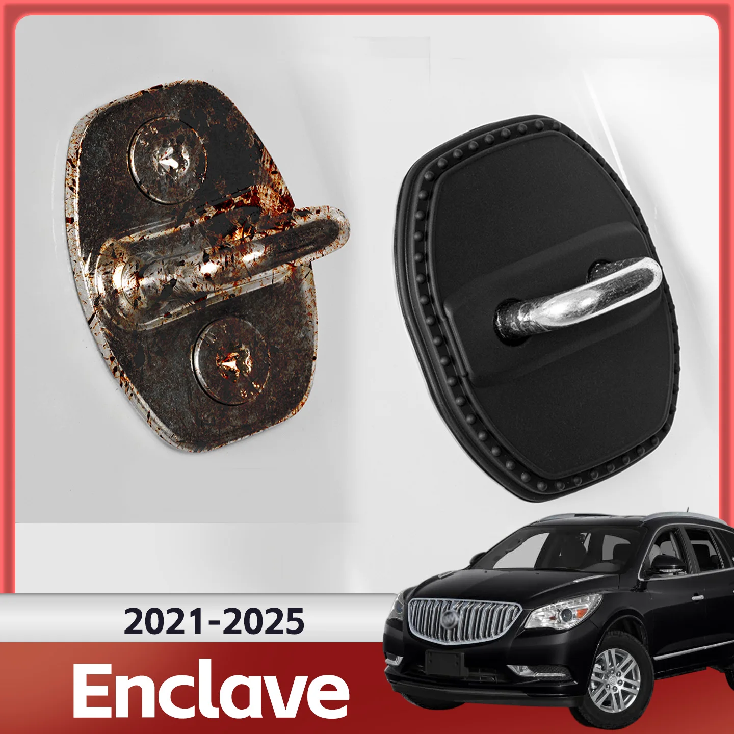 

2/4 шт. силиконовый чехол для дверного замка автомобиля, защитный декоративный чехол для Buick Enclave 2020 2021 2022 2023 2024 2025