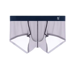 Men's underwear boxer shorts ultra-thin ice silk traceless breathable quick-drying sports boxer pants