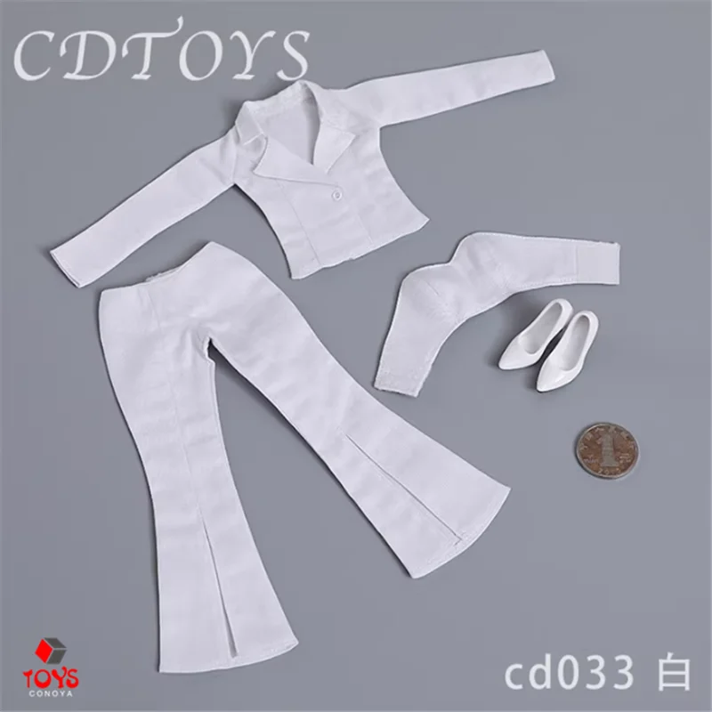 cdtoys cd033 1/6 Female Professional Suit Coat Pants Tube Top Shoes Accessories fit 12-inch Action Figure Body Dolls