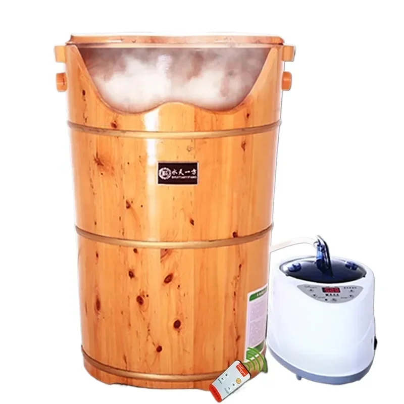 

GY Foot Bath Barrel Wooden Heating Constant Temperature Foot Barrel Wooden Barrel Over The Knee Fumigation Bucket Sweat Steaming
