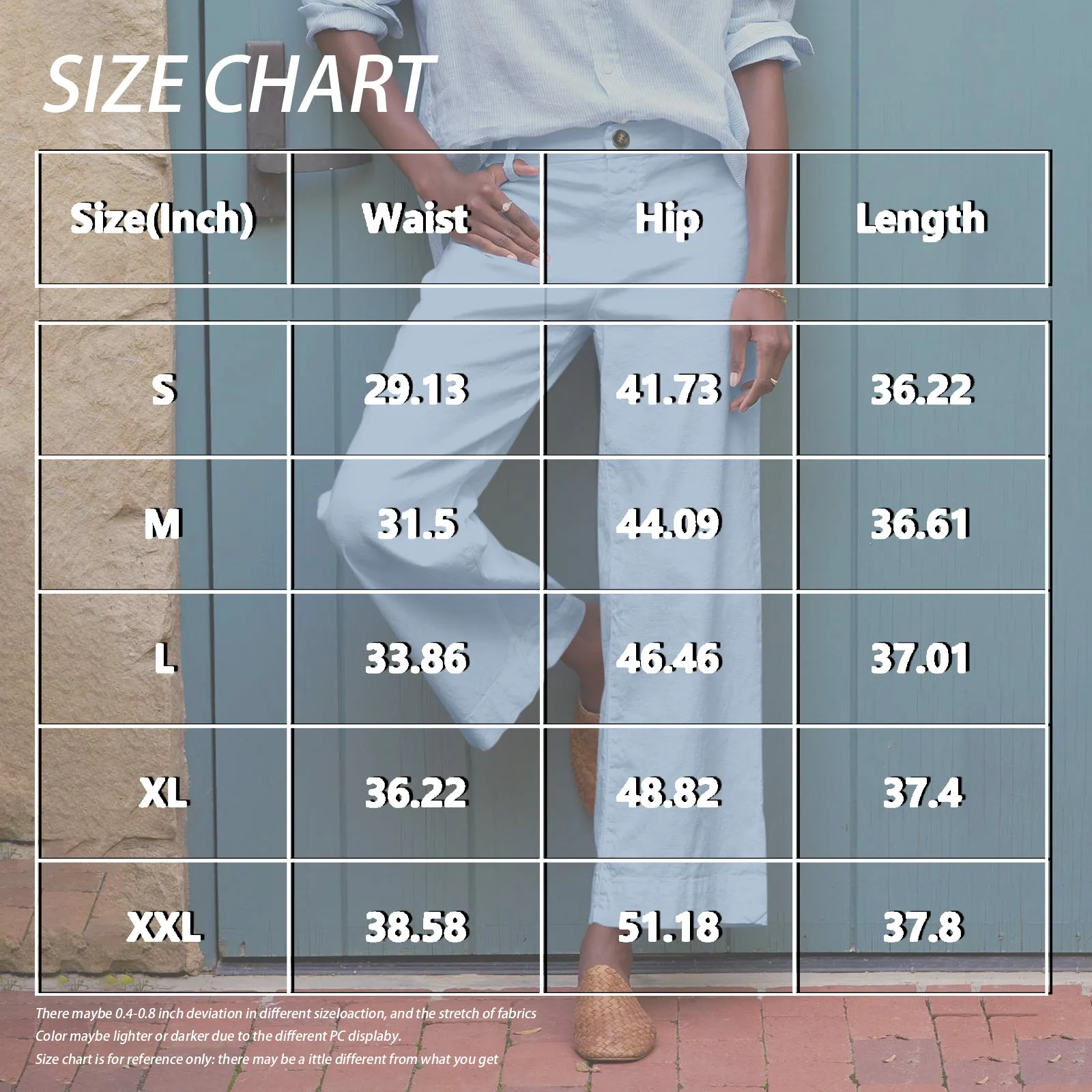 Female Solid Color Simple Casual And Versatile Wide Leg Trousers Fashionable Street Comfortable Straight Elastic Waist Pants