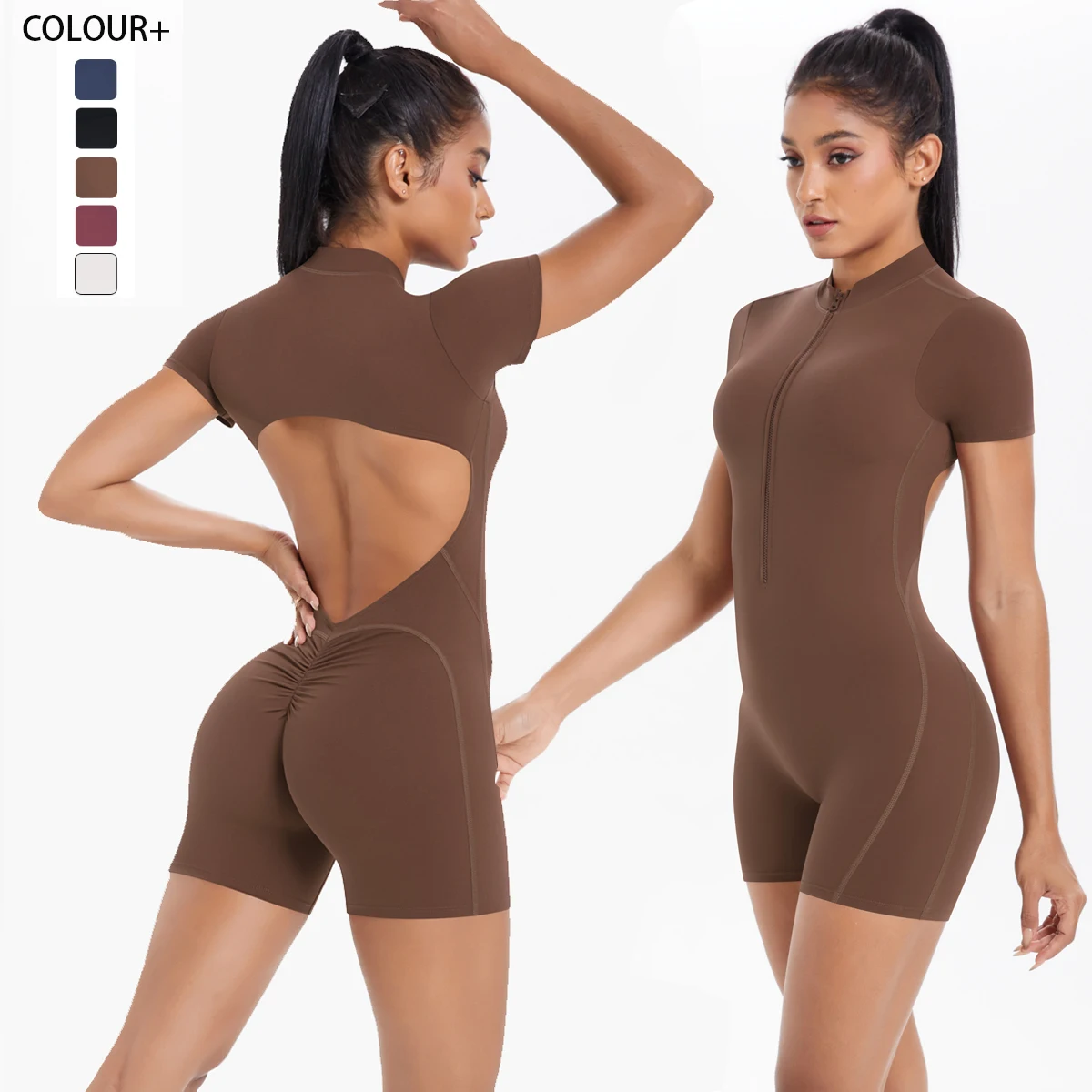 Yoga Fitness Jumpsuit - Женский спортивный комбинезон для фитнеса, короткие