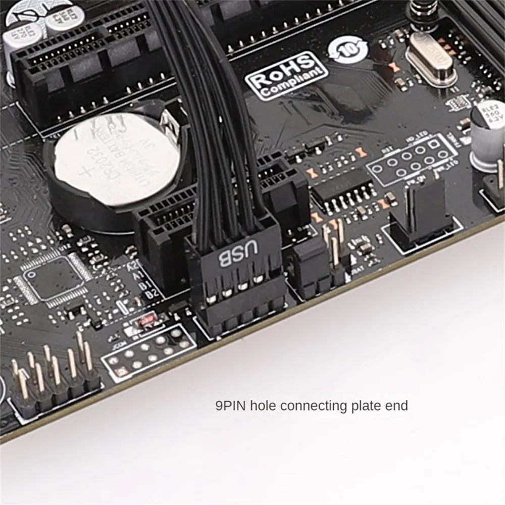 Dupont Mini USB 2,0mm 10pin Buchse zu Dupont USB 2,54mm 9pin Stecker Verlängerung kabel für PC Motherboard 12cm