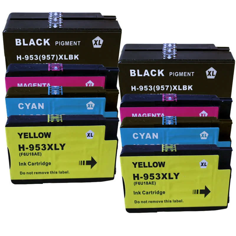 

8 Pack Compatible HP953 LOS70AE F6U16AE F6U17AE F6U18AE Ink Cartridge For HP 7720 8210 8715 8716 8725 8730 8740 Printer