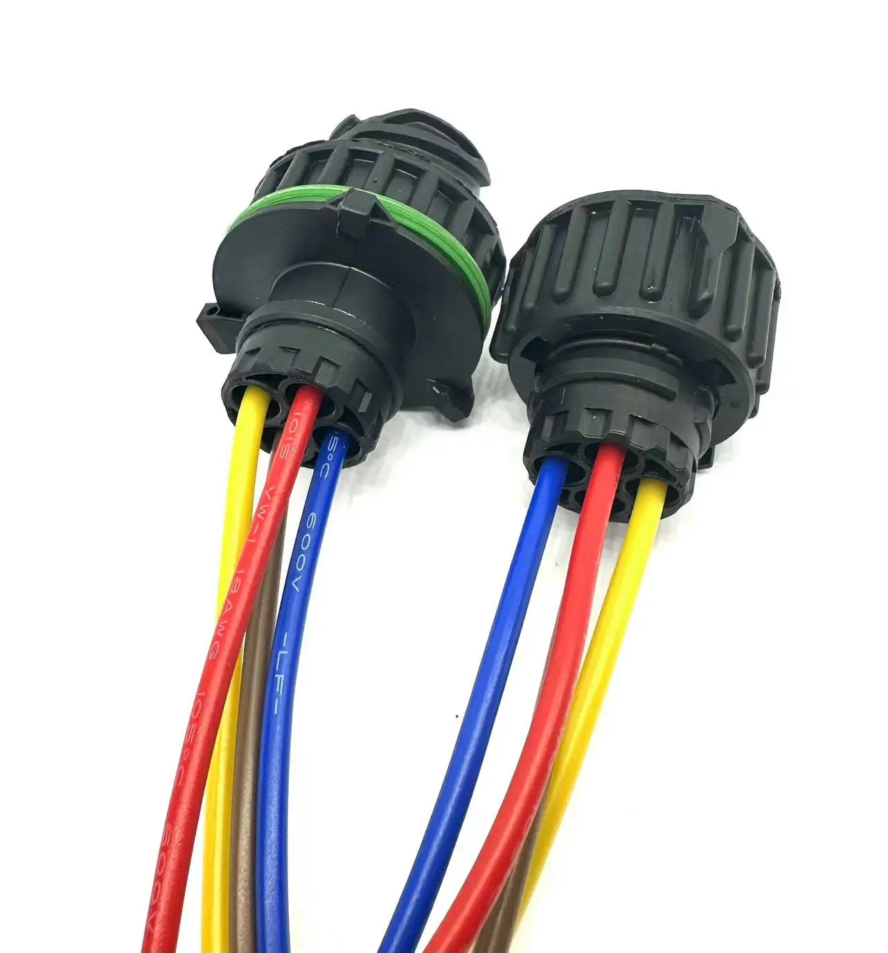 Conector impermeable automotriz tipo TE, 1-967402-1, 4 agujeros, enchufe de acoplamiento DIN circular 1-967325-1