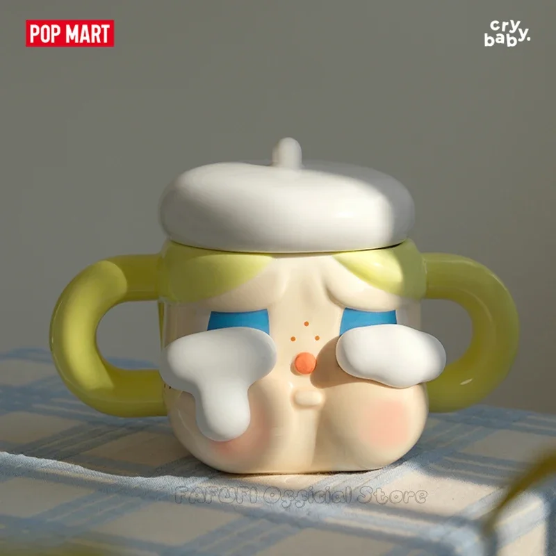 POPMART CRYBABY Sad Club Series Keramiktasse, niedliche Anime-Figur, Ornamente, Sammlung, Geschenk