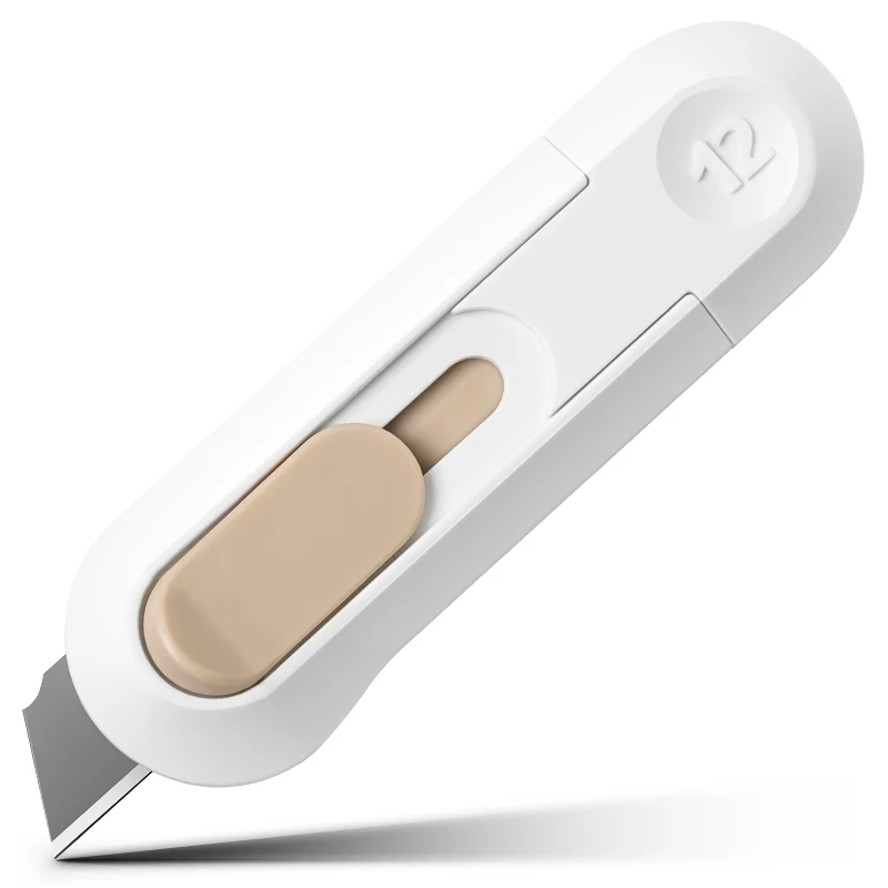Draagbare Mini Papiersnijder Hoge Kwaliteit Kunstwerk Mes Automatische Rebound Box Opener Pocket Cutter Voor Office Tool Schoolbenodigdheden