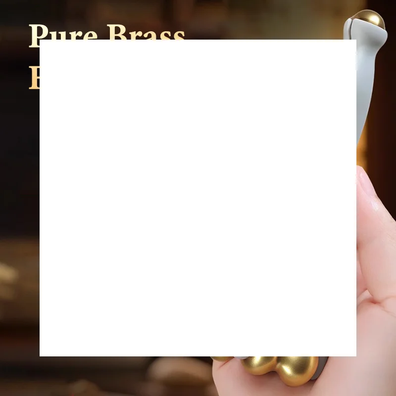 

Двухрядный ролик для массажа пальцев, латунный ролик, простой в использовании, снимает усталость пальцев, способствует крови, портативный массажный инструмент