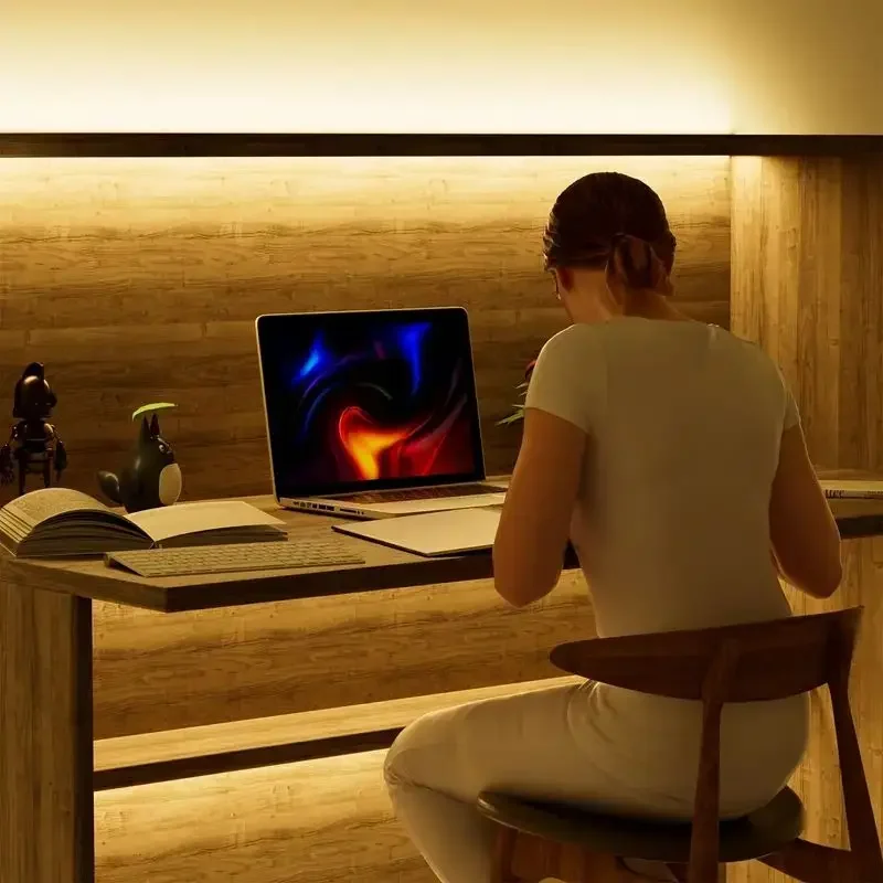 Led Light Strip with Power Supply Decoration Lighting Tape for Room Backlight Ribbon PIR Motion Sensor Hand Sweep Dimming