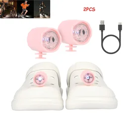 Grafiti-faros delanteros de piezas para zapatos, accesorio de linterna recargable, luces Led para zapatos, regalo para adultos y niños, 2 unidades