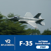 XFly F35 64MM 70MM EDF Jet 6S Power w/retracts RC Model Aircraft 5CH Fixed Wing Professional Electric Model Aircraft Fighter PNP