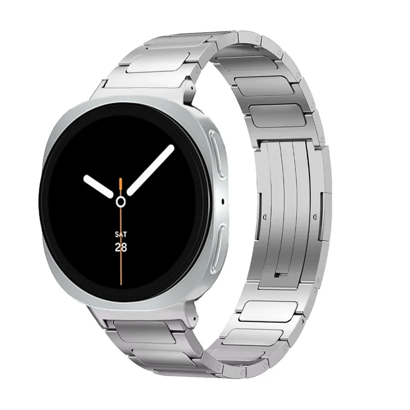Titanium Metal Strap for Samsung Galaxy Watch 8 40mm 44mm/Classic 46mm Stainless Steel Band for Galaxy Watch 8 Ultra 47mm Correa