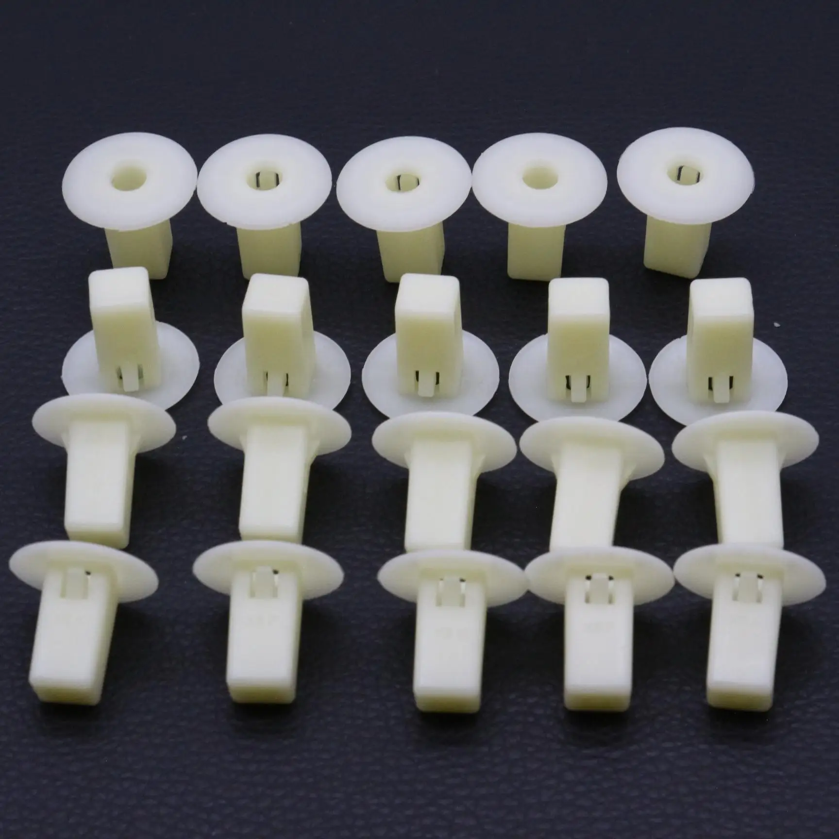 

20 Pcs Fender Liner Screw Grommet Retainer Clips Fastener Rivet For Toyota Supra Lexus SC300 SC400 M6.3 90189-06005 Nylon White