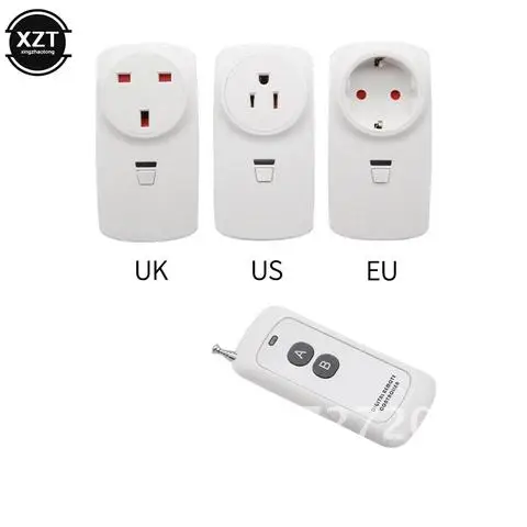 

433MHz Wireless Home Light Switch EU UK US Remote Control Power Strip AC Outlet Broadlink RM Pro+