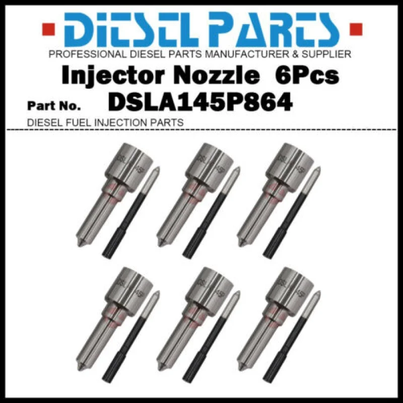 6Pcs Injector Nozzle 0433175232 DSLA145P864 fit BMW E38 E39 530D 730D 0445110029