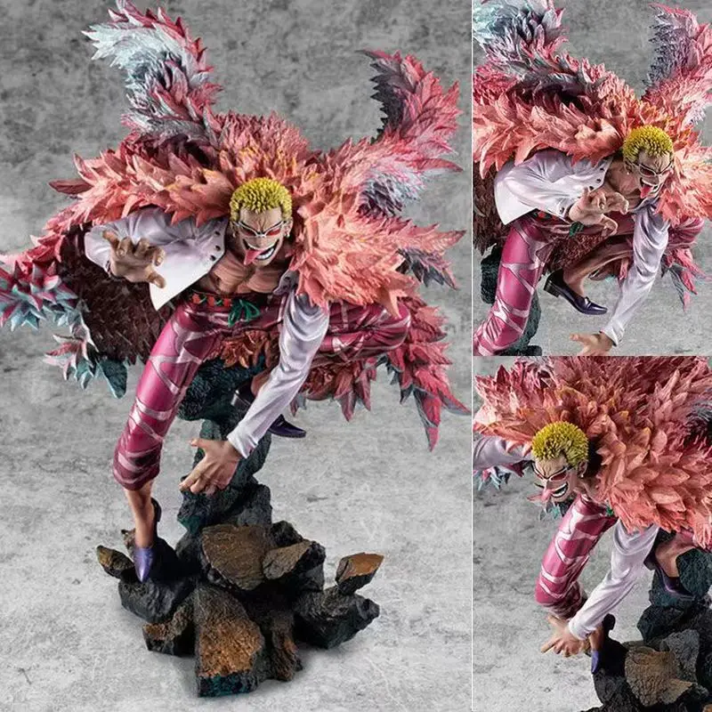 

Новый 33 см цельный аниме Donquixote Doflamingo портрет пиратов фигурка ПВХ коллекция модель куклы подарки игрушки украшения