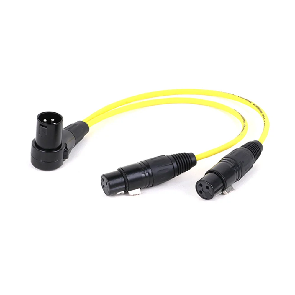 Balanced XLR Mic Y Splitter Audio Cable 2 Female to 1 Male XLR Plug Mic Adapter Cable XLR Male to Dual XLR Female Y Cord