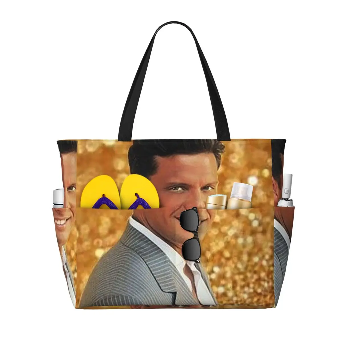 

El Sol De Mexico Luis Miguel Beach Tote Bag Sport Gym Yoga Duffle Large Tote Bag Women Travel Bag Fitness bag