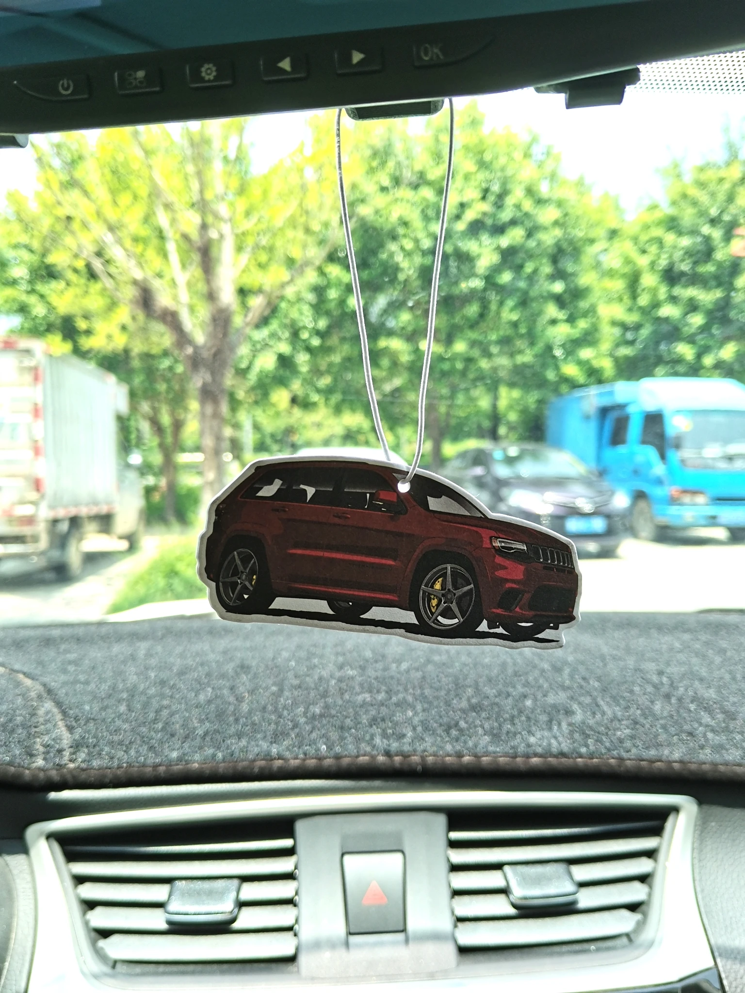 معلقة مرآة الرؤية الخلفية قلادة العطور ، JDM نمط سيارة الهواء المعطر ، ورقة صلبة ، يصلح ل جيب ، جراند شيروكي ، رانجلر JK