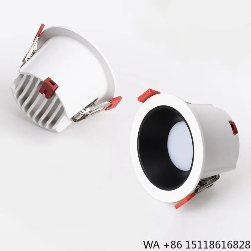 Recessed LED Round SMD Anti Glare 3 Colors Slim Home Office 7W 10W Downlights