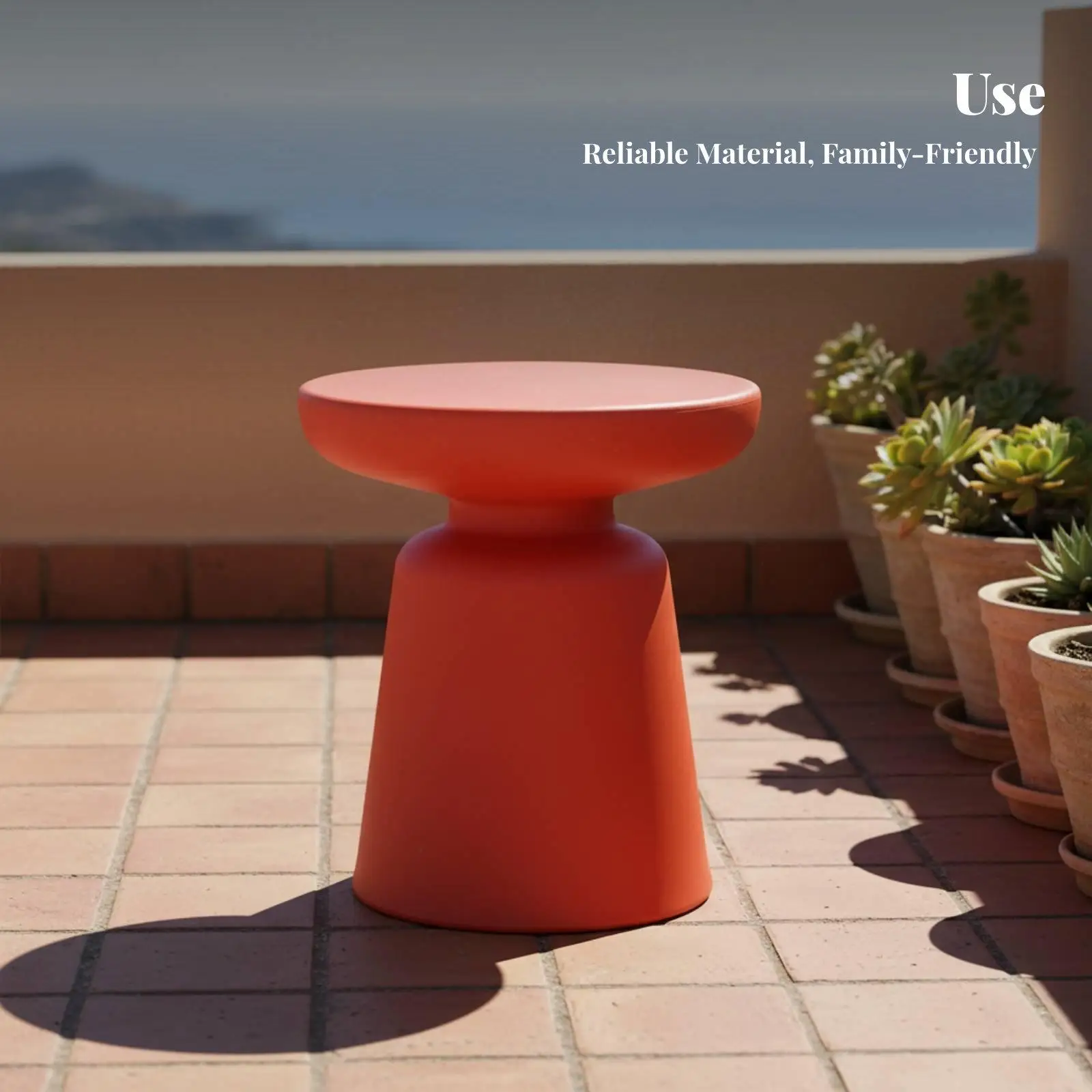Minimalist Round Side Table for Living Room Coffee Table for Small Bedroom Versatile Plant Stand Stool