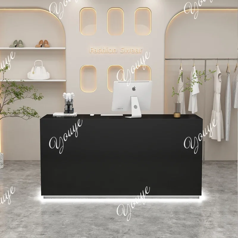 A63 منظمات تصميم مكاتب الاستقبال بار جمالي بسيط أفضل مكاتب استقبال الشركة الجمال الفاخر Escritorio أثاث المكاتب #3