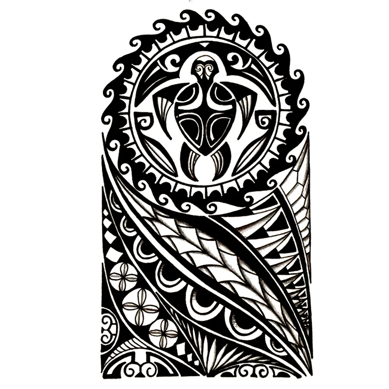 Tribe totem Waterproof Temporary Tattoos harajuku men Fake Tattoo for Shoulder hand made sticker Henna Tatoo sleeve tatuajes