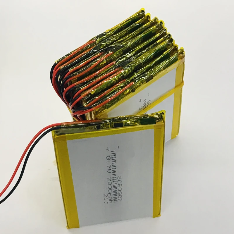 

4pcs/lot 306090 2000mah 3.7V Lithium Polymer Battery For Bluetooth Speaker LED Light Tablet PC Rechargeable Li-polymer Batteries