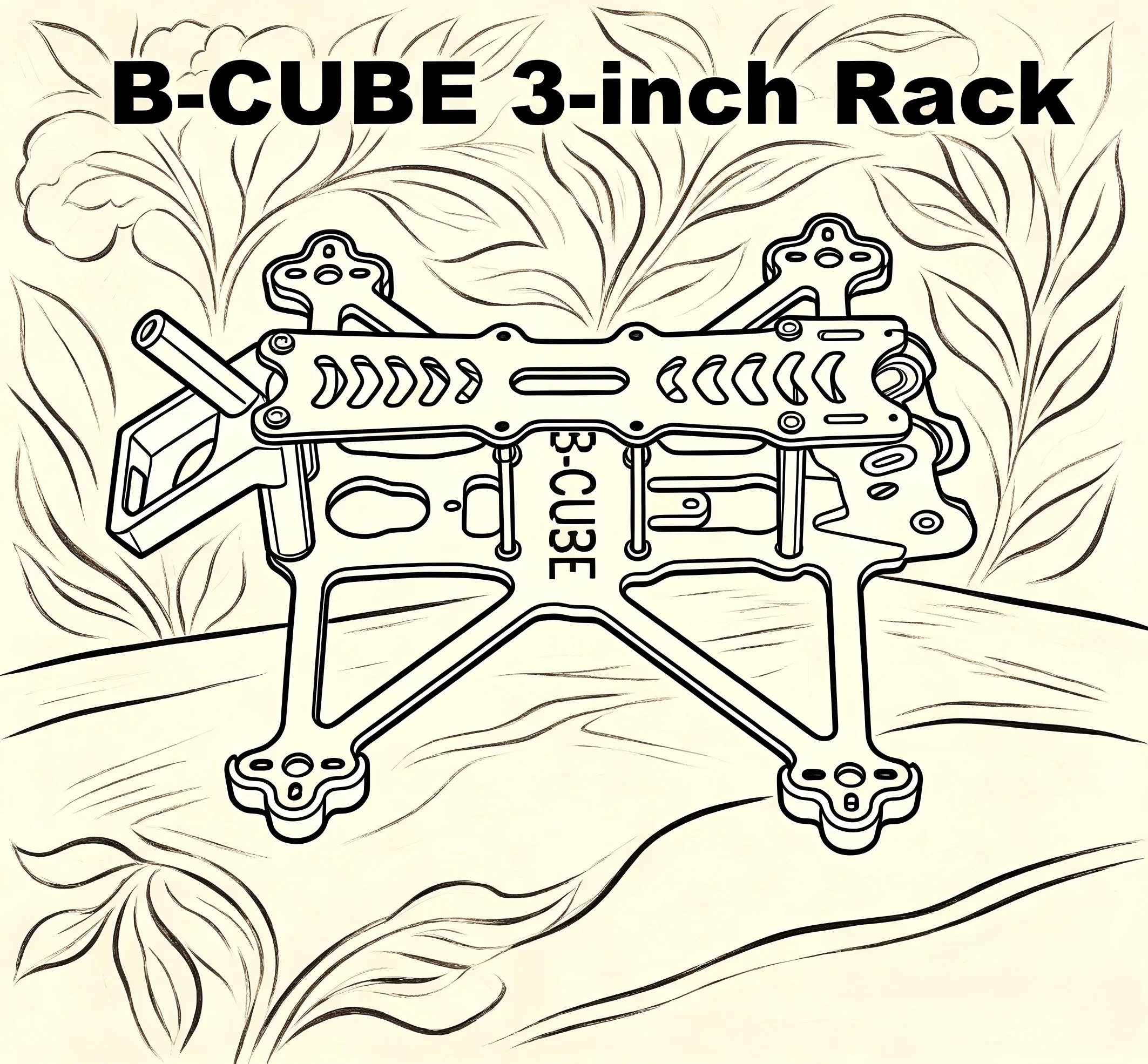 

FPV B-CUBE 3inch DJI O4 FPV Drone Frame Kit Carbon Fiber Racing Quadcopter Freestyle INAV Beatflight F722 Flight Control