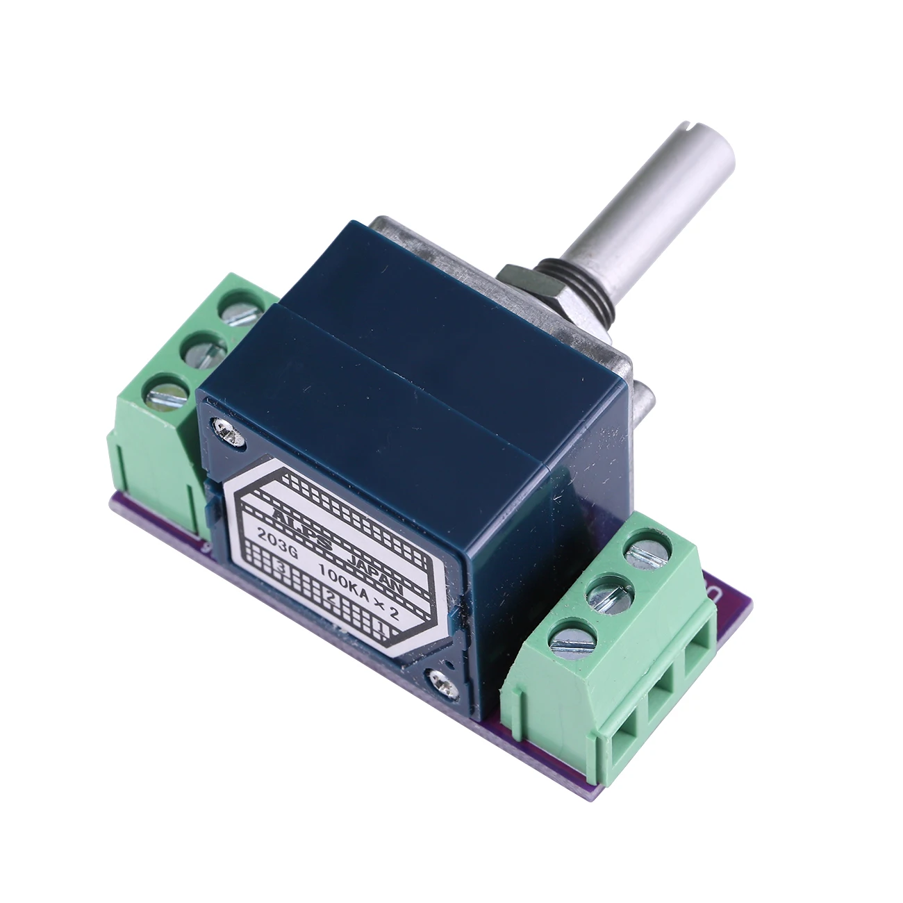 1PC Japan ALPS RK27 Potencjometr głośności LOG Stereo 10K 20K 50K 100K 250K Potencjometr Okrągły wał 6mm ±20% Hifi CD Audio AMP