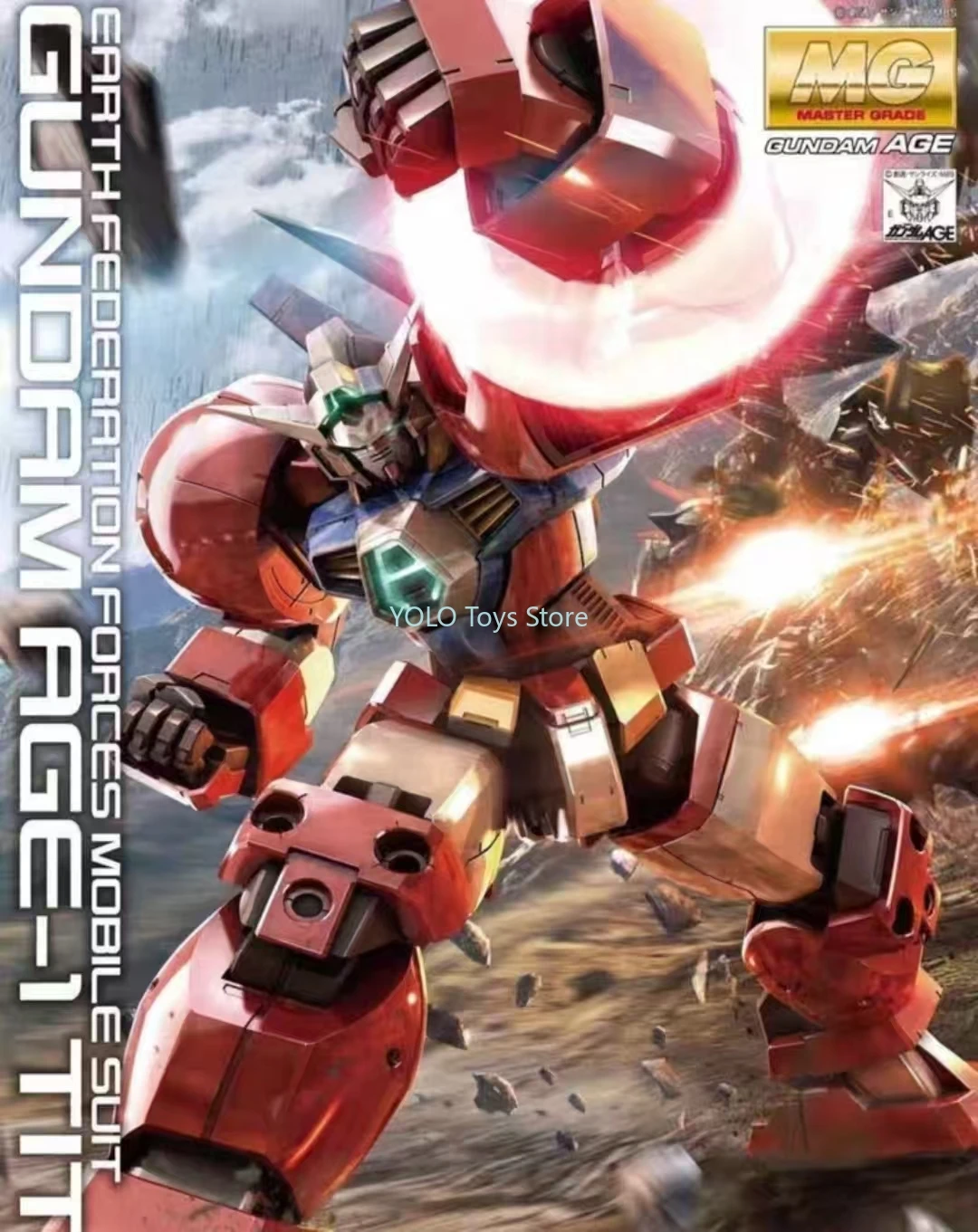 

In Stock MG AGE-1T Titus Earth Federation Forces Mobil suit Bandai Brand and new Collectible Model