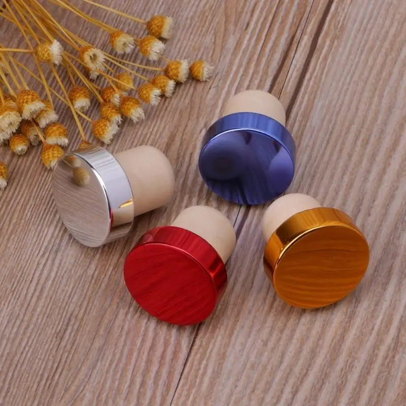 Q22B Wine Bottle Stoppers Beer Cork Plug Iron Cover Kitchen Bar Tool Saver Sealer