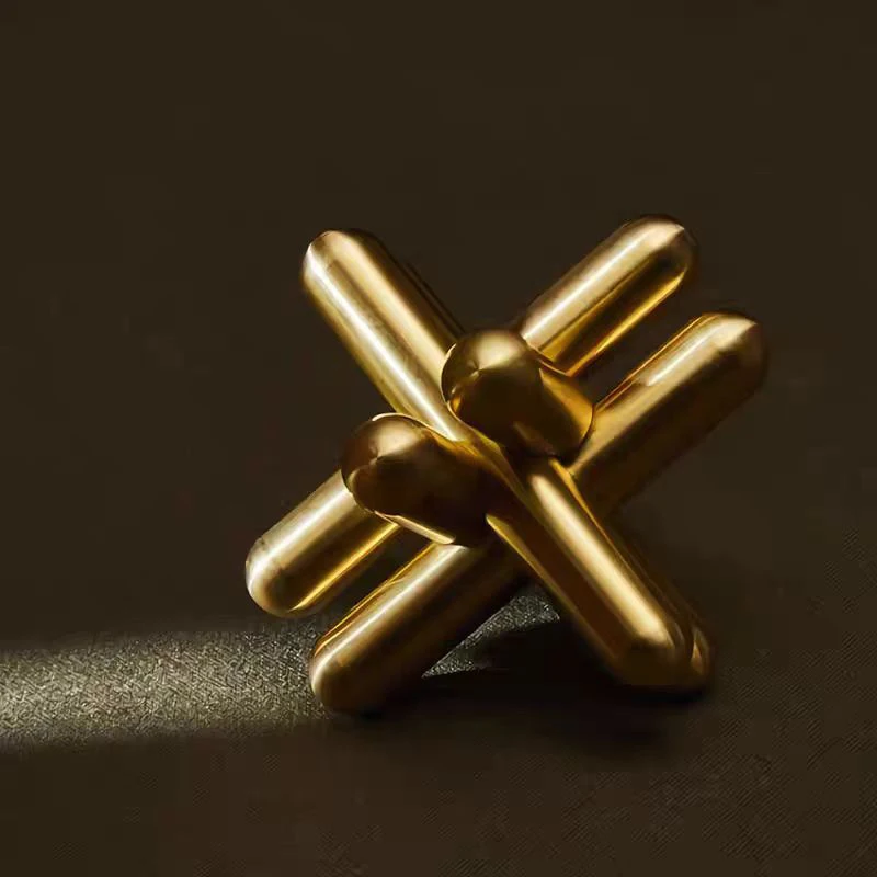 Luban Lock Puzzle in metallo Rompicapo Test IQ duro Sfida mentale Assemblaggio e smarrimento Giocattoli educativi per adolescenti adulti