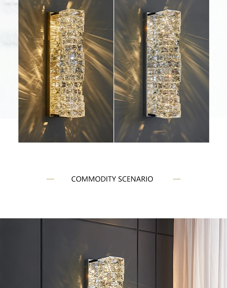 Lampade a sospensione di lusso moderne in cristallo lampadario led decorazione per soggiorno sala da pranzo cucina casa lampada a sospensione lunga | personalizzata