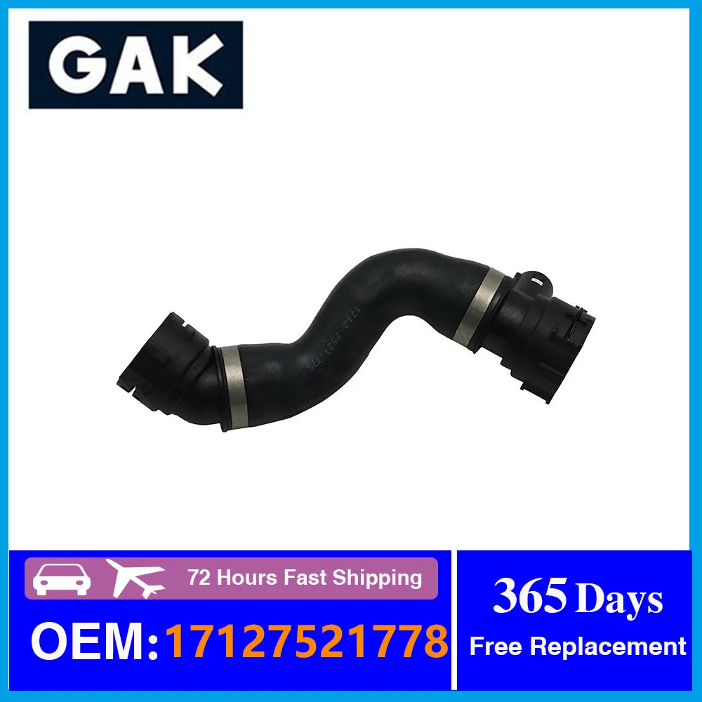 

GAK brand Radiator Cooling Lower Return Hose 17127521778 For BMW 5 Series E60 E61 525i 530i 525xi 530xi N52 2006 2007