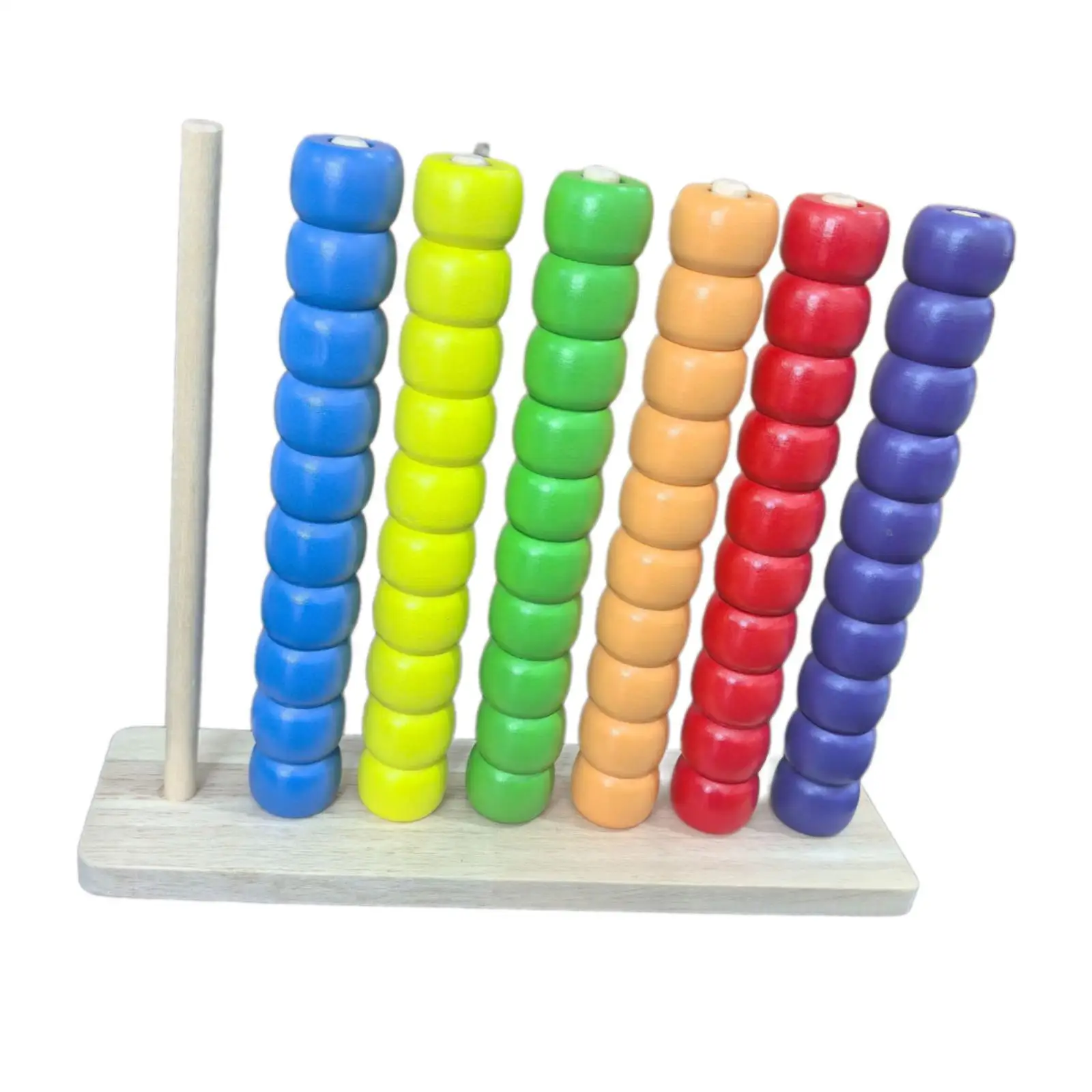 

Wooden Color Sorting Stacking Toys Educational Toy Hand Eye Coordination Color Matching for Kids Children 2 3 4 Year Old