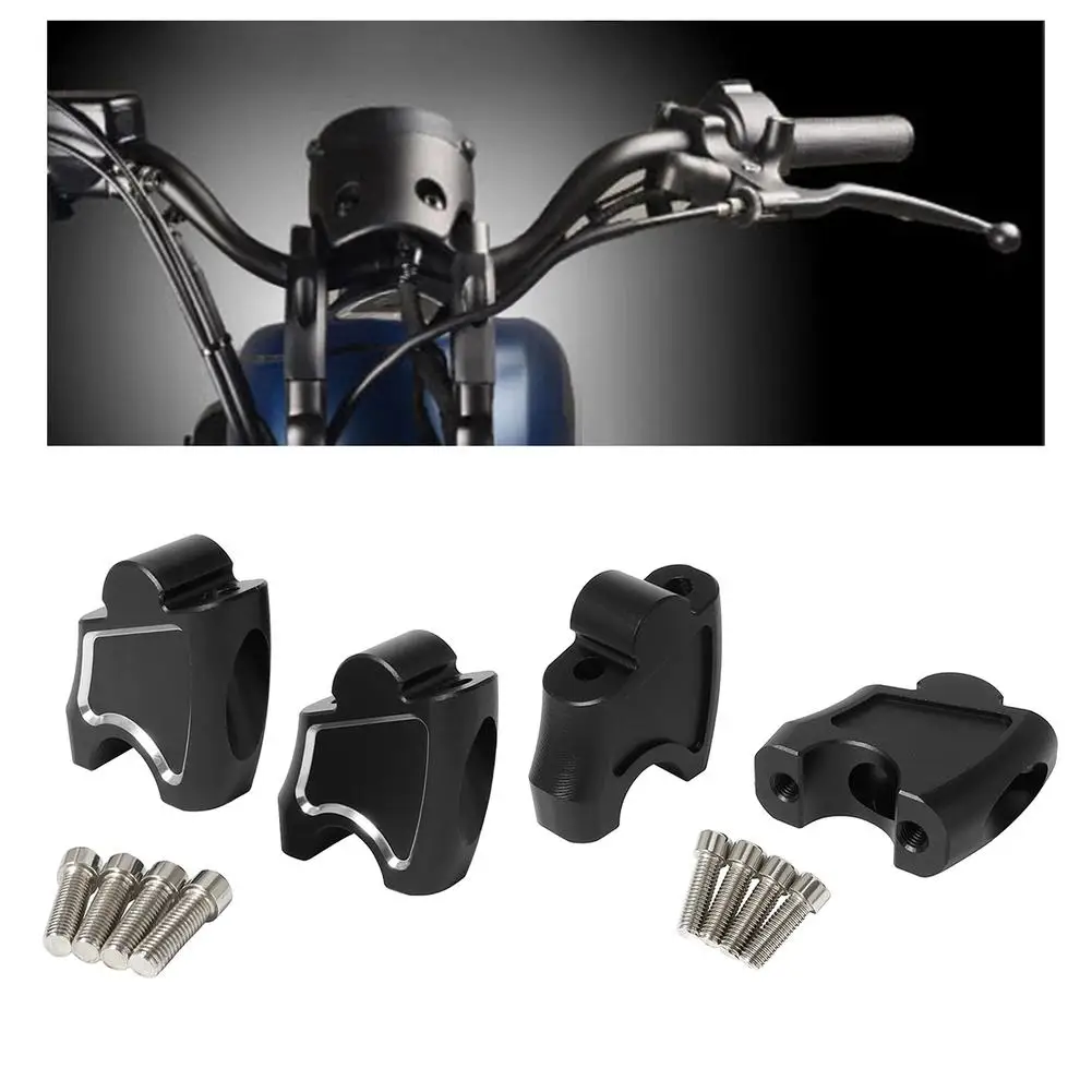 

1 Pair Motorcycle Handlebar Riser Mounting Clamps For CMX500 Rebel500 CMX300 CMX 300 500 1100 High Lifter Risers Accessories