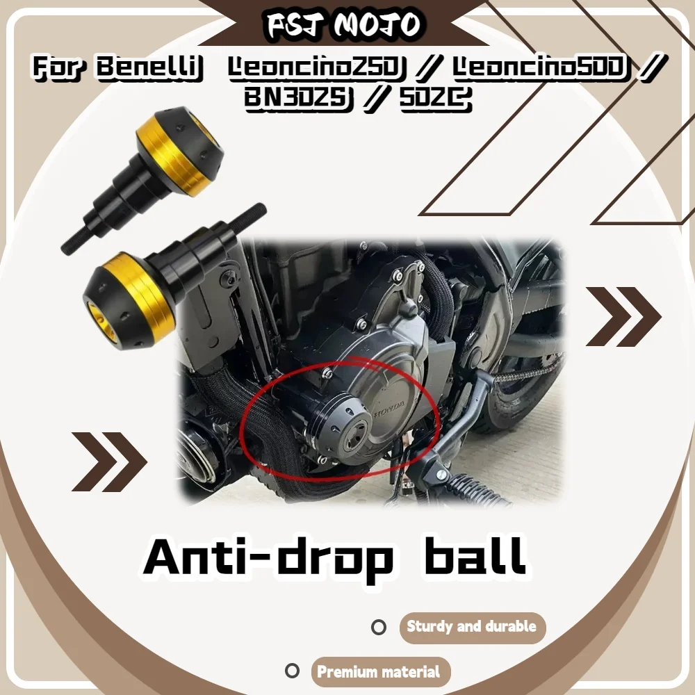 Protector de Chasis Anticaída para Motocicletas Benelli Leoncino250, Leoncino500, 302S, 502C, Antichoque, No Destructivo