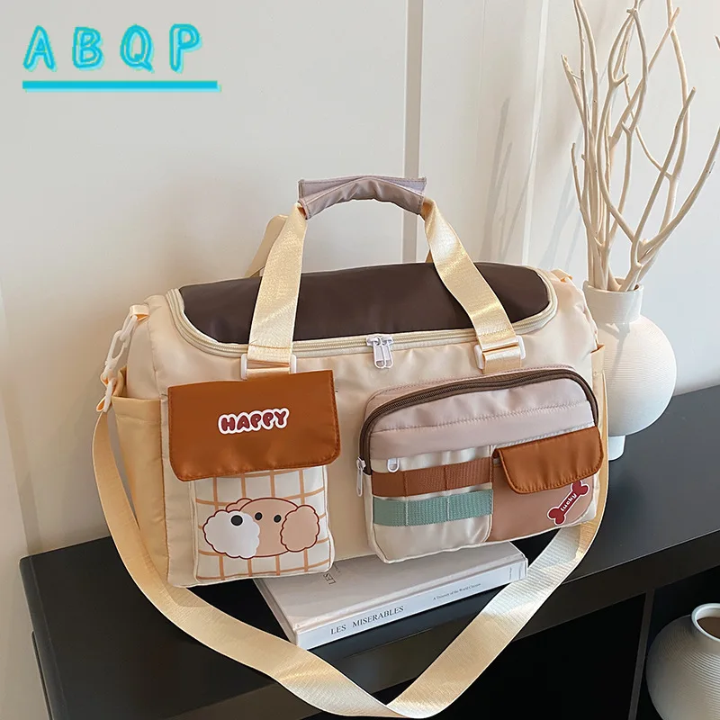 New Baby Diaper Tote Bag Large Capacity Multifunctional Baby Bag Cartoon Lightweight Fashion Baby Products Storage Bag